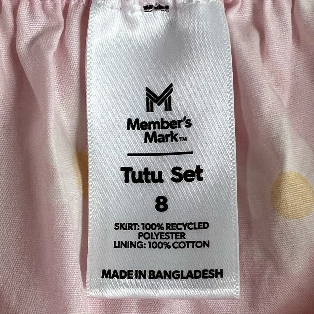MEMBERS Mark Girls 2-piece Long Sleeve Graphic Shirt & Tutu - 8